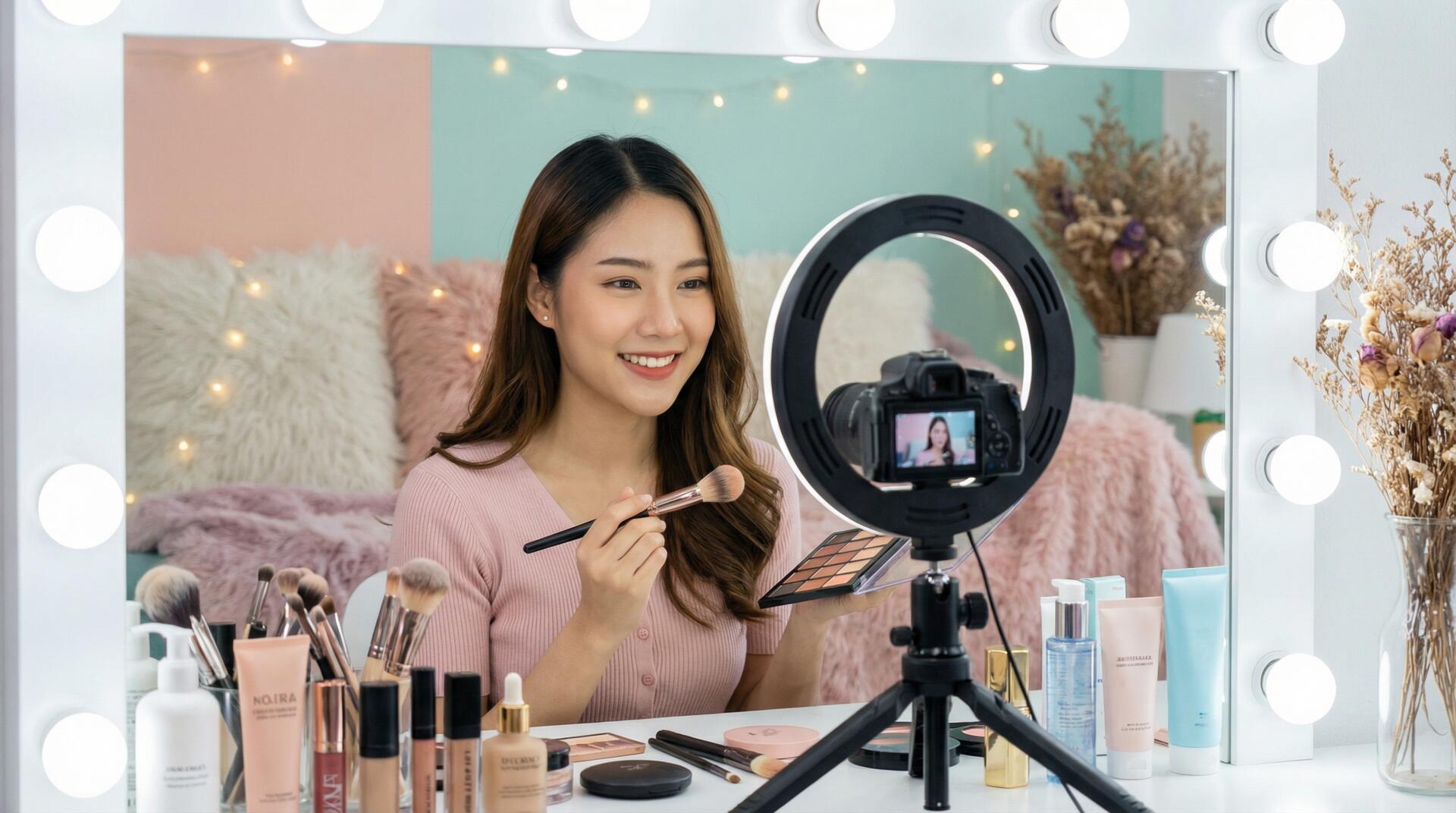 国产自拍美妆视频教程